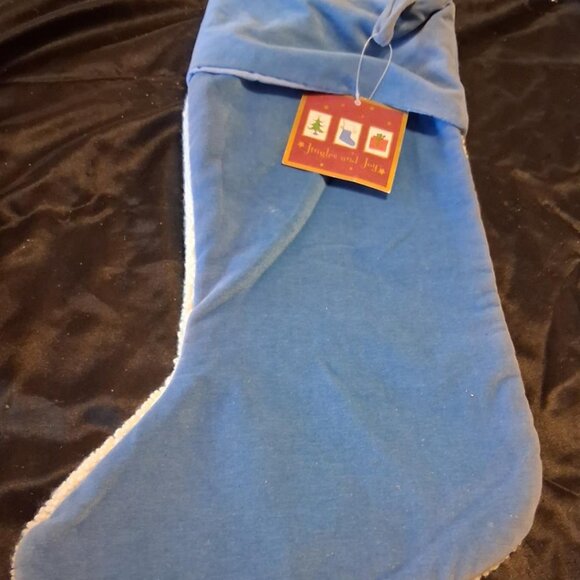 NWT Jingles and Joy Needlepoint Baby Christmas Stocking - Picture 3 of 4